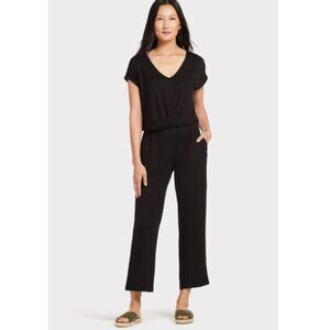Michael Stars Black Casual Soft Jumpsuit Short Sleeve XS